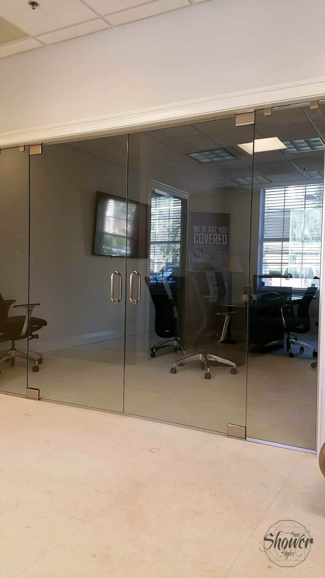 Glass doors